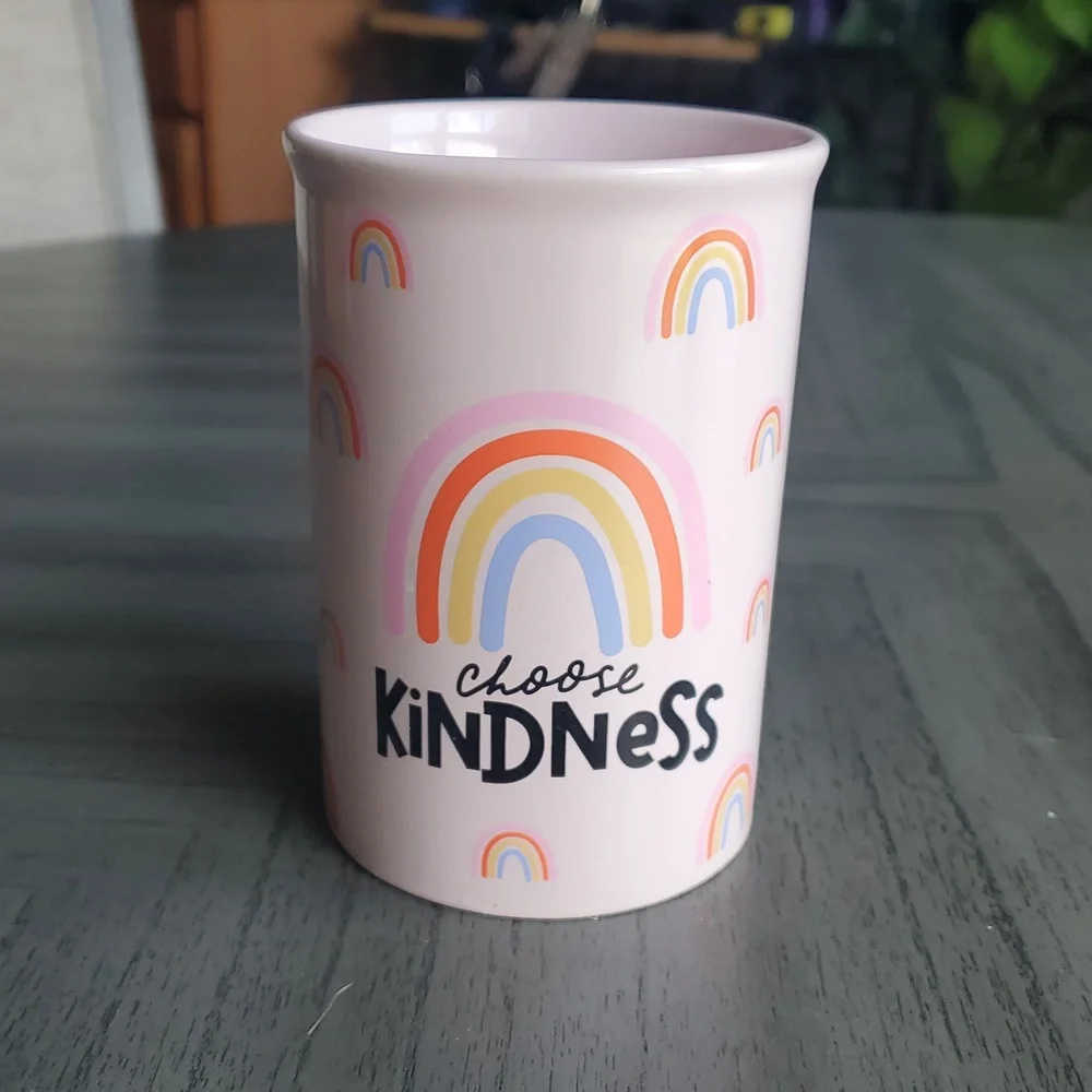 Rainbow 'Choose Kindness' Storage Cup
